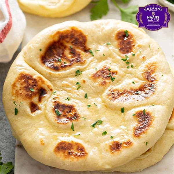 Fresh Garlic Naan (5 Pieces)