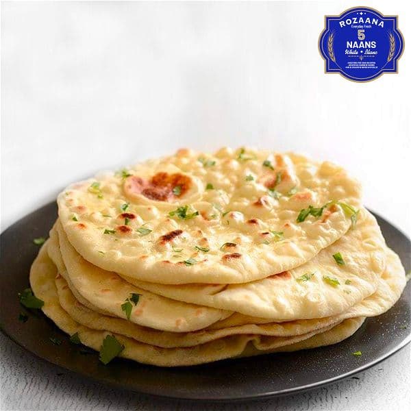 Fresh Plain Naan (5 Pieces)