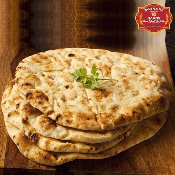 Fresh Whole Wheat Naan (10 Pieces)