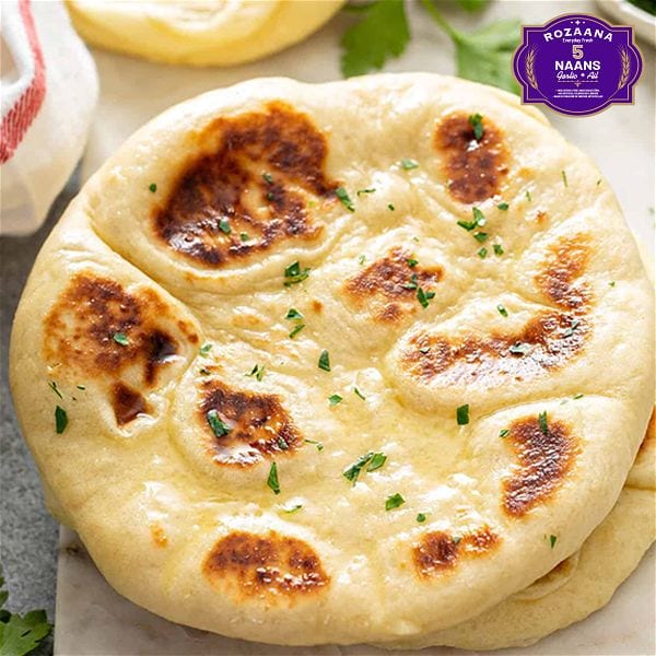 Fresh Garlic Naan (5 Pieces)